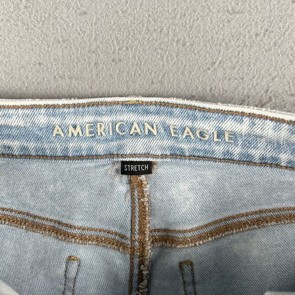 American Eagle Jeans Women’s 4 Mom Jean Stretch Light Wash High Rise - Picture 11 of 16